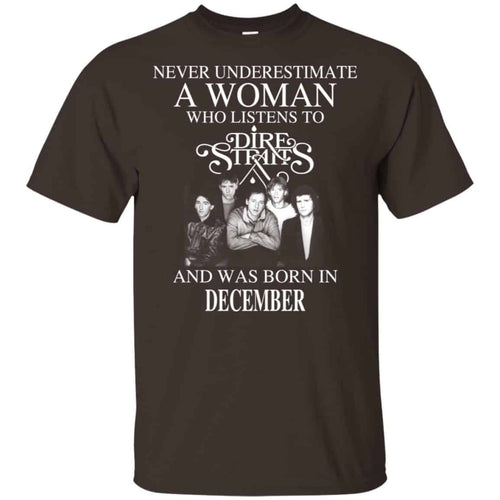 A Woman Who Listens To Dire Straits And Was Born In December T-Shirts, Hoodie, Tank