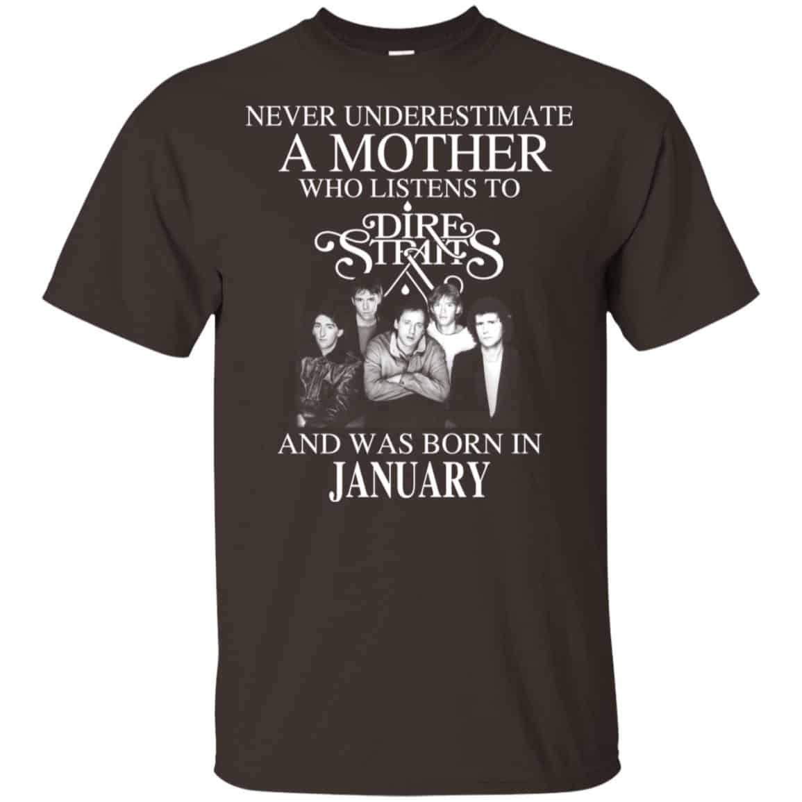 A Mother Who Listens To Dire Straits And Was Born In January T-Shirts, Hoodie, Tank