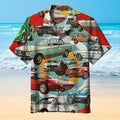 Retro Car Printing Art Trendy Hawaiian Shirt