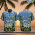 Retro Tropical Shirts Men's Classic Hawaiian Button Down Short Sleeve Aloha Shirt