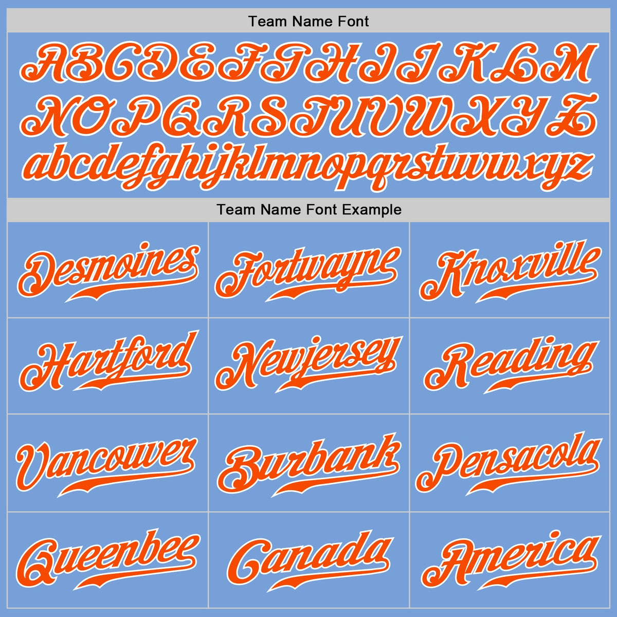 Custom Light Blue Orange-White Authentic Split Fashion Baseball Jersey