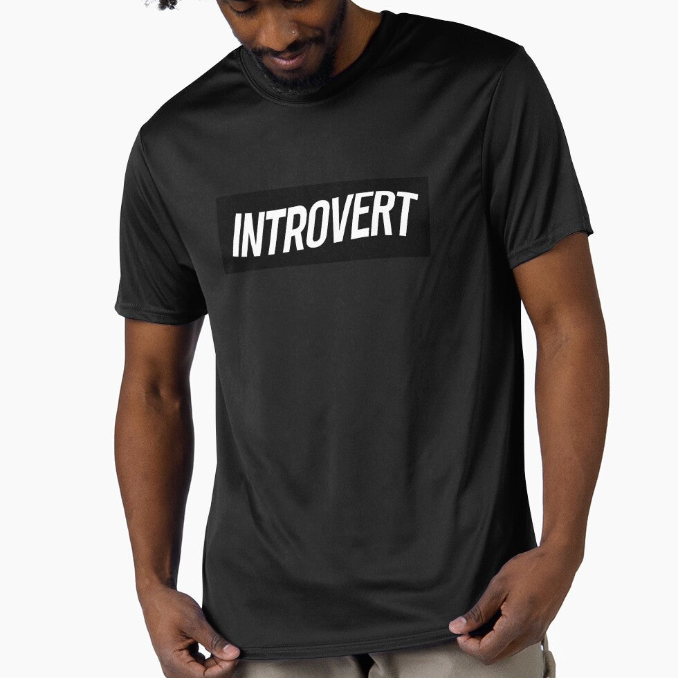 Introvert - Rectangle Shape Sticker / T-shirt Design by krazybookz