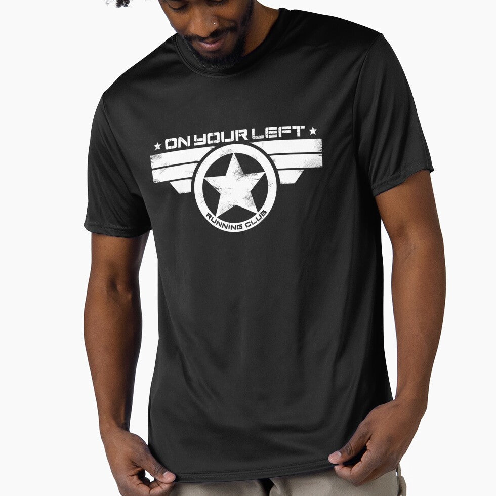 On Your Left Running Club Distressed Print by vpachary