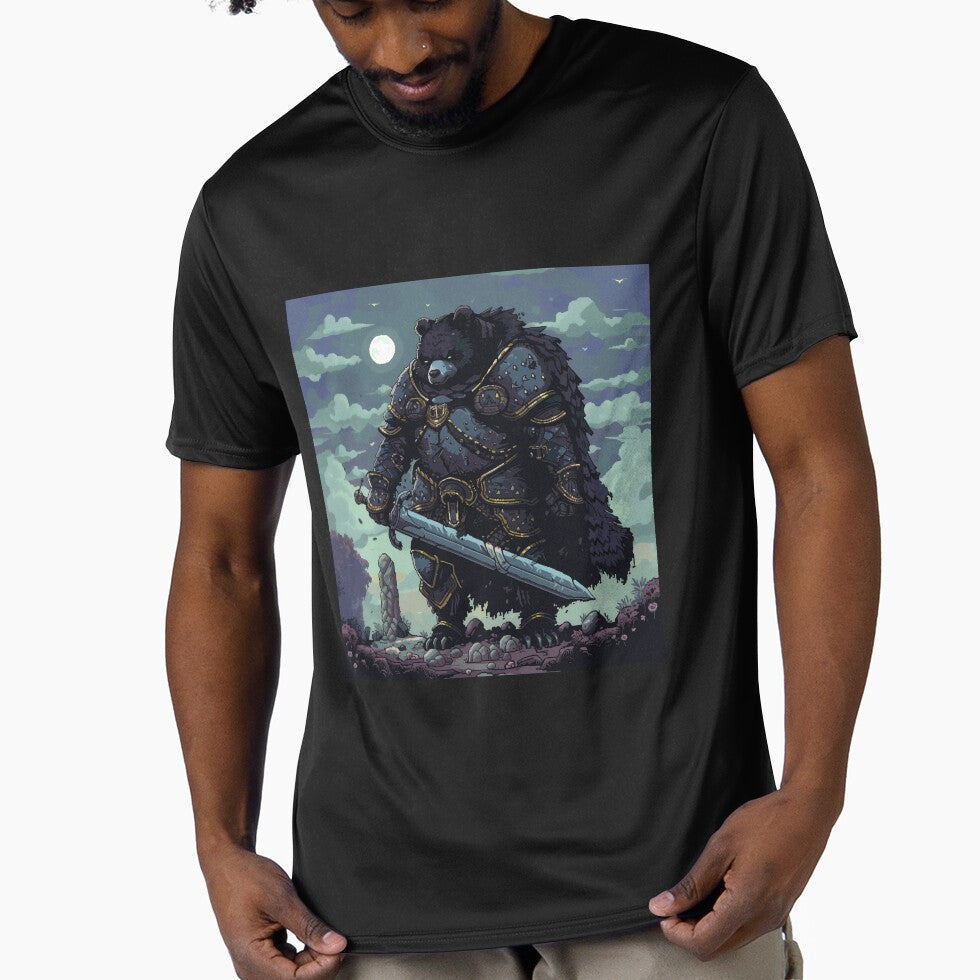 Black Bear Pixel Knight by Kaos-Bit