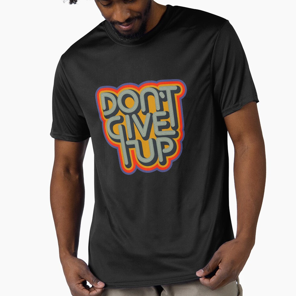 Don't Give Up: Inspirational Graphic Print by BanaEnjoyer2