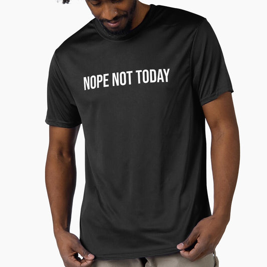Nope Not Today Funny Introvert Shirt by CarlosPixley