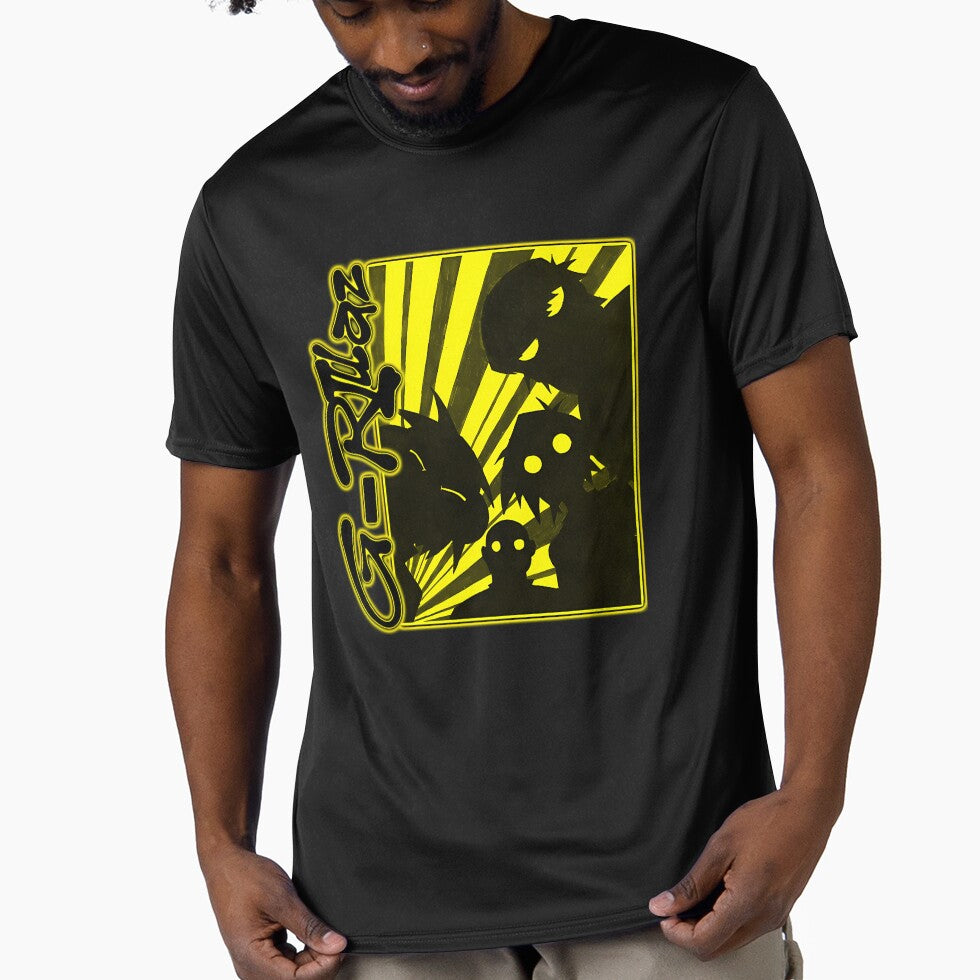 Yellow Silhouette Frame Rock Band by BiGKhaled