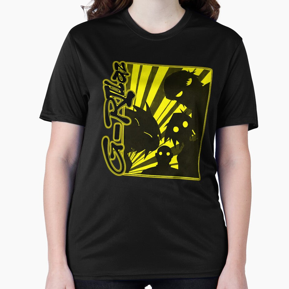 Yellow Silhouette Frame Rock Band by BiGKhaled