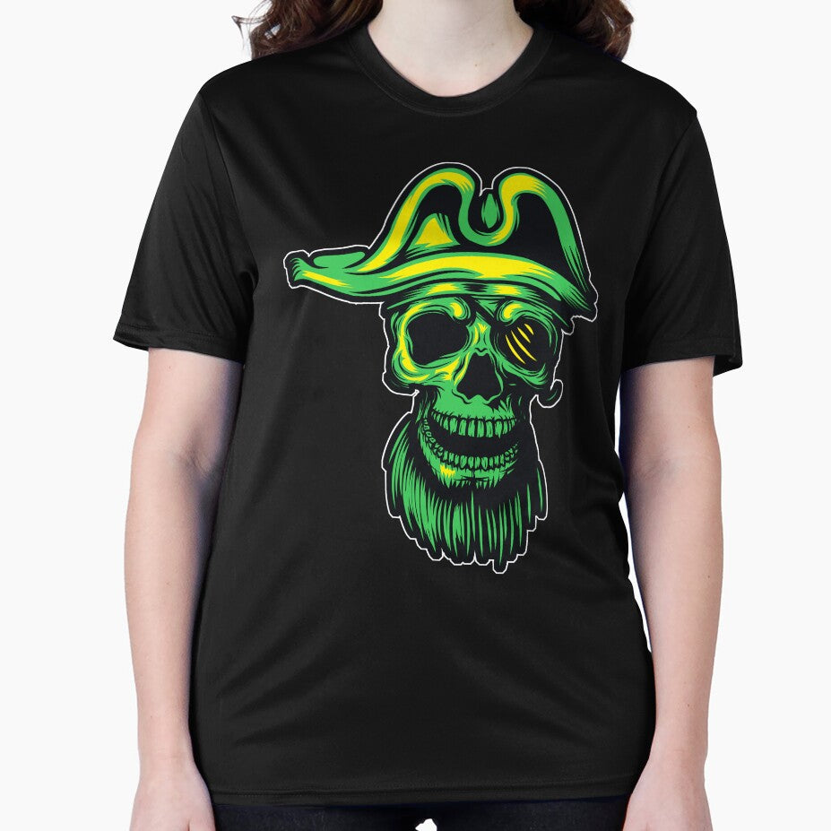 Green Pirate Skull by Fairyjam