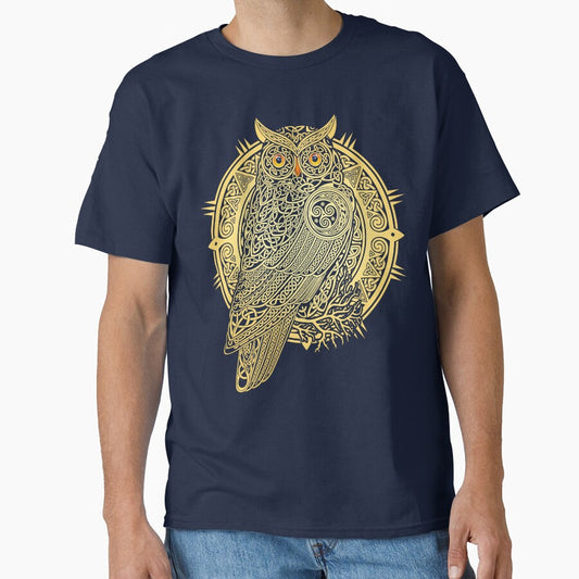 Celtic Owl T-Shirt by Johan Proud Blade
