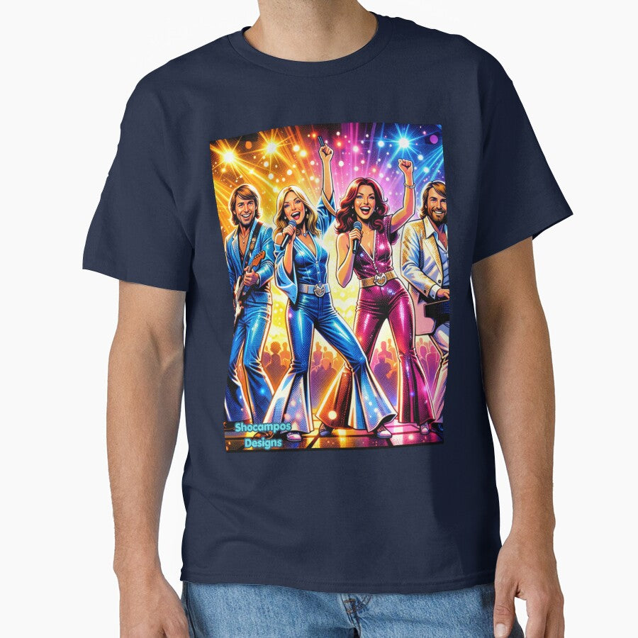 ABBA Dancing Lights – Neon Retro Pop Disco Energy by SHOCAMPOS DESIGNS