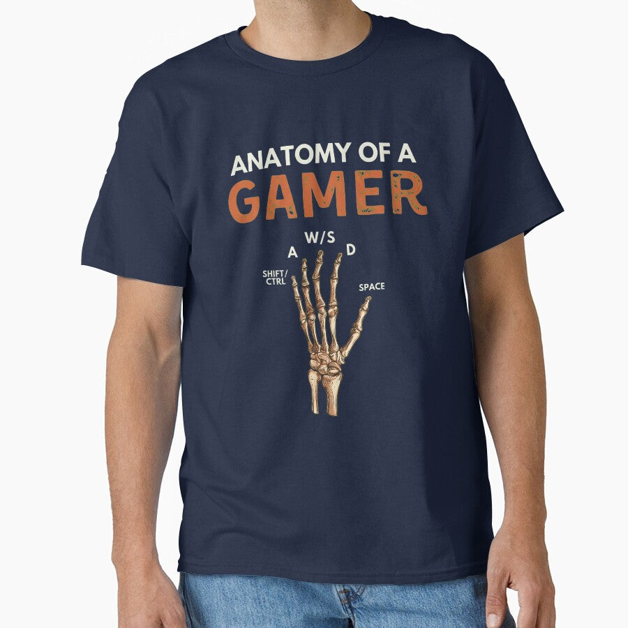 Anatomy of A Gamer, Funny Gamer Gifts, Gift For Gamer, Gaming Gifts For Boys, Gamer Gift for Him, Gamer T-Shirt, Game Lover Unisex Shirt T-Shirt by OlyvieArt