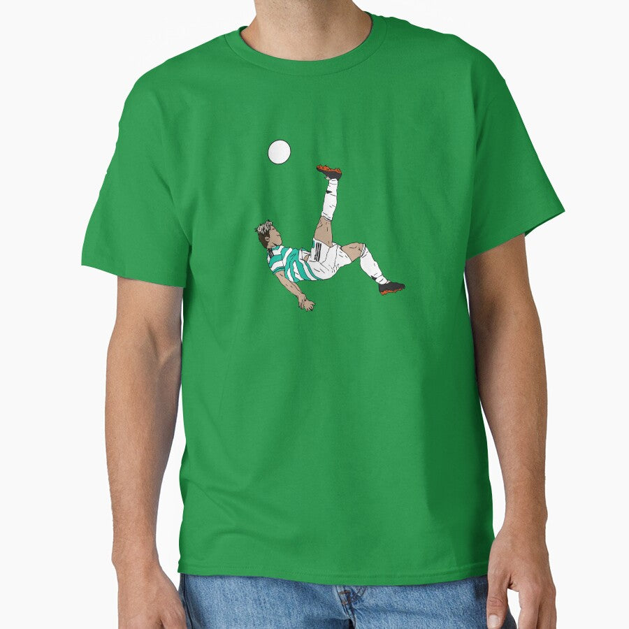 Daizen Maeda Bicycle Kick Goal – Celtic FC T-Shirt by Melty Shirts