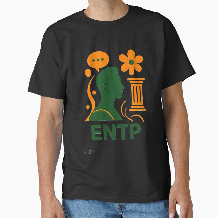 ENTP Personality Abstract Art – MBTI Design (Center Print) by W-Rm