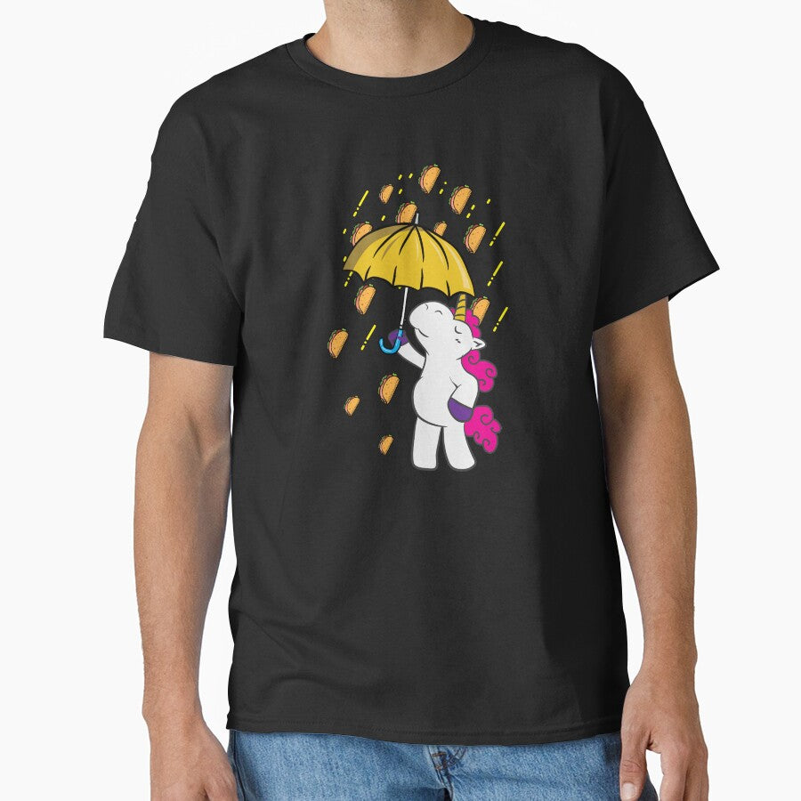 Love Tacos Its Raining Tacos Unicorn Gift Idea by haselshirt