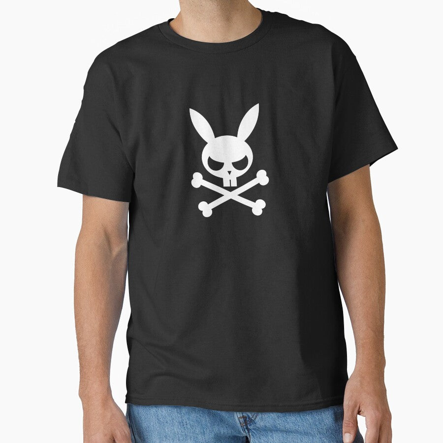 Deathbunny:  Bunny skull and crossbones by evilkidart