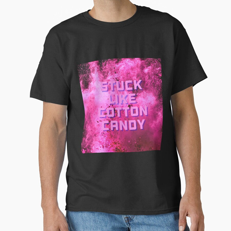 Stuck like cotton candy design pink bright gothic by ICRainbowMoons