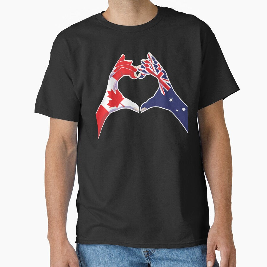 Australian Australia Canadian Canada Love Heart Peace by FlagX