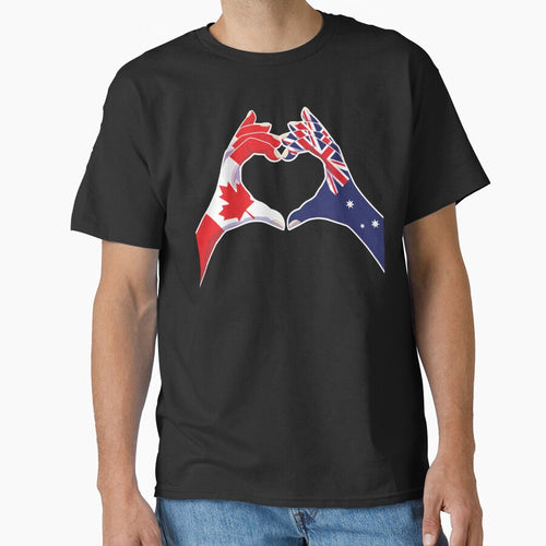 Australian Australia Canadian Canada Love Heart Peace by FlagX