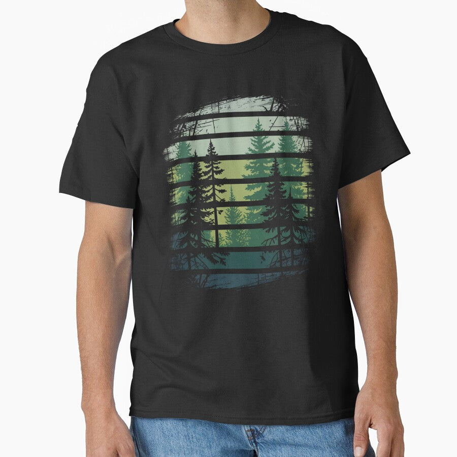 vintage grunge forest art by stikrusak