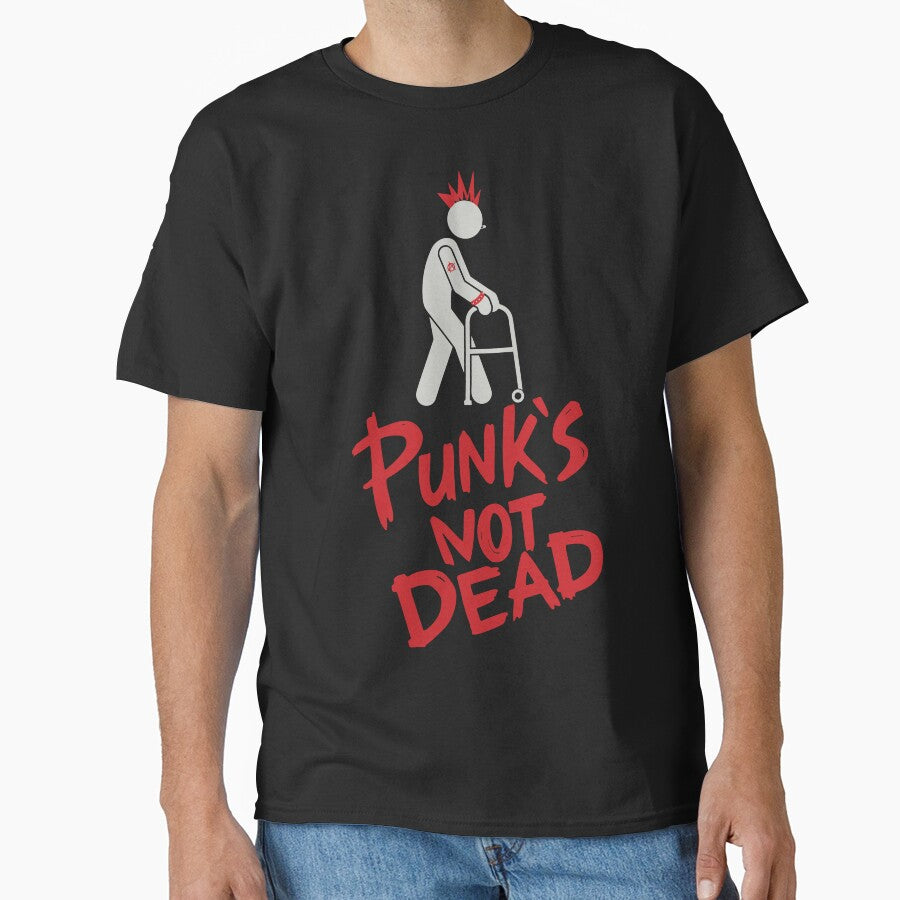 Punk's Not Dead, Old Punk Rocker with Walker by Wilfridneal