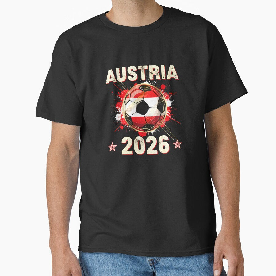 World Cup 2026 Austria Soccer Ball North America - Austrian Fan Gift T-Shirt_85028223 by RKdrawings