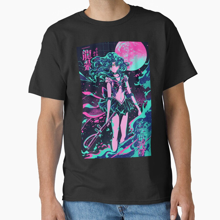 Sailor Neptune Neon City Night by AnimeArsenalPrints