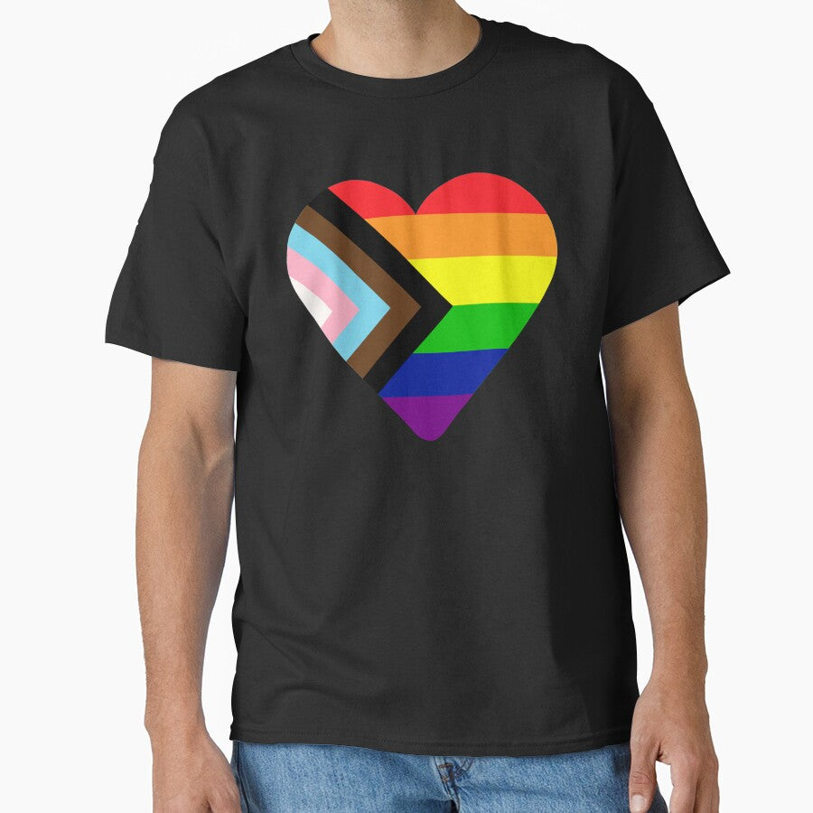 Progress Pride Flag Heart by NYXFN