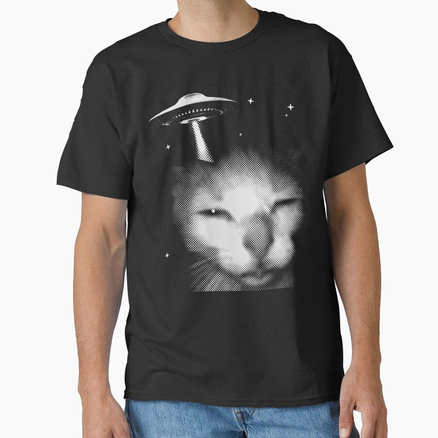 Funny Alien Invasion Cat Meme by MemishDesign