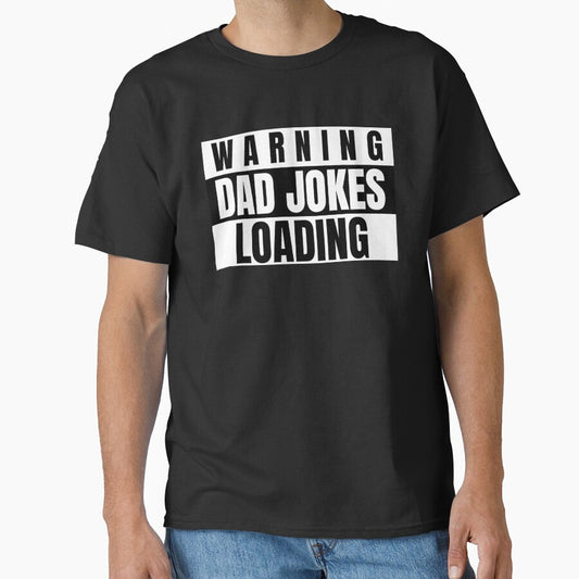 Warning Dad Jokes Loading Funny Dad Joke Shirt Gift for Dad by DesignbyAACreations