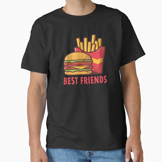 Burger And Fries Are Best Friends by NewPrint