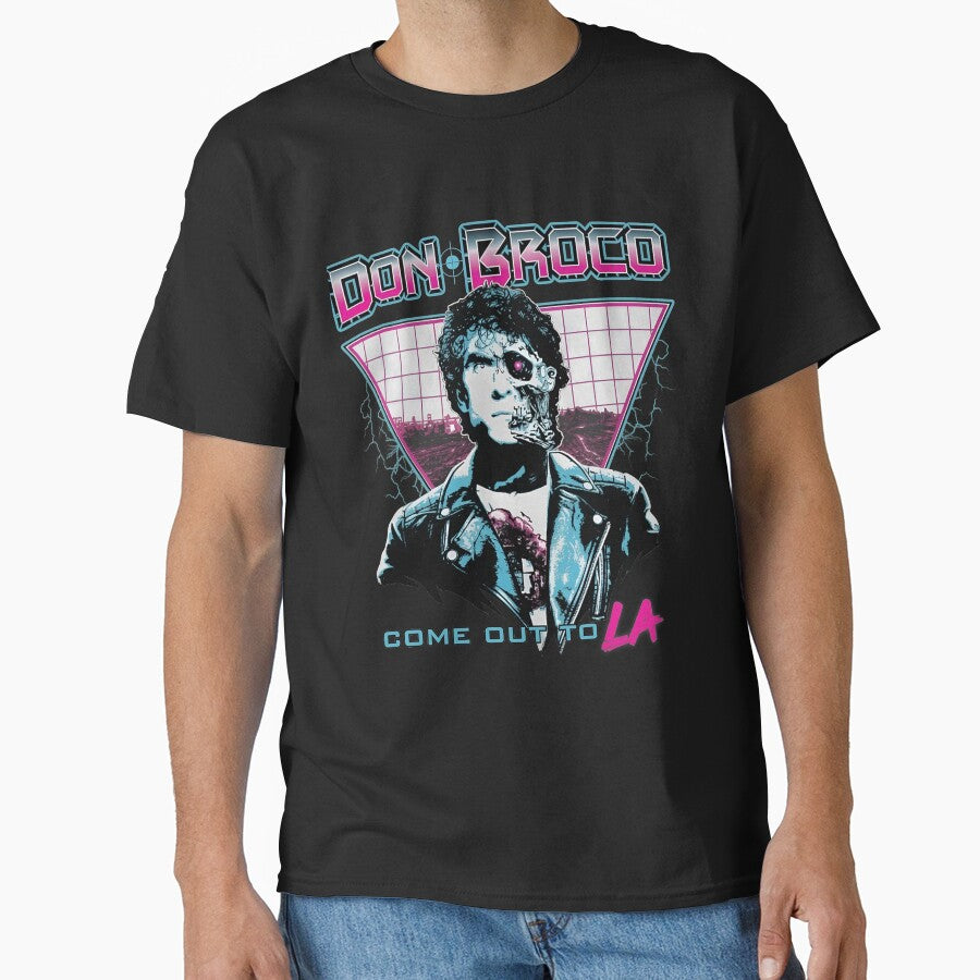 Broco Synthwave Portrait Retro Stage Graphic by Bassot-Studio