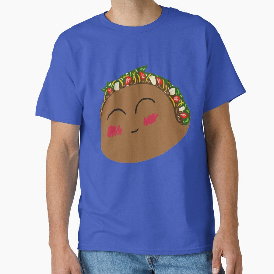 cute taco redbubble sticker by sarina G
