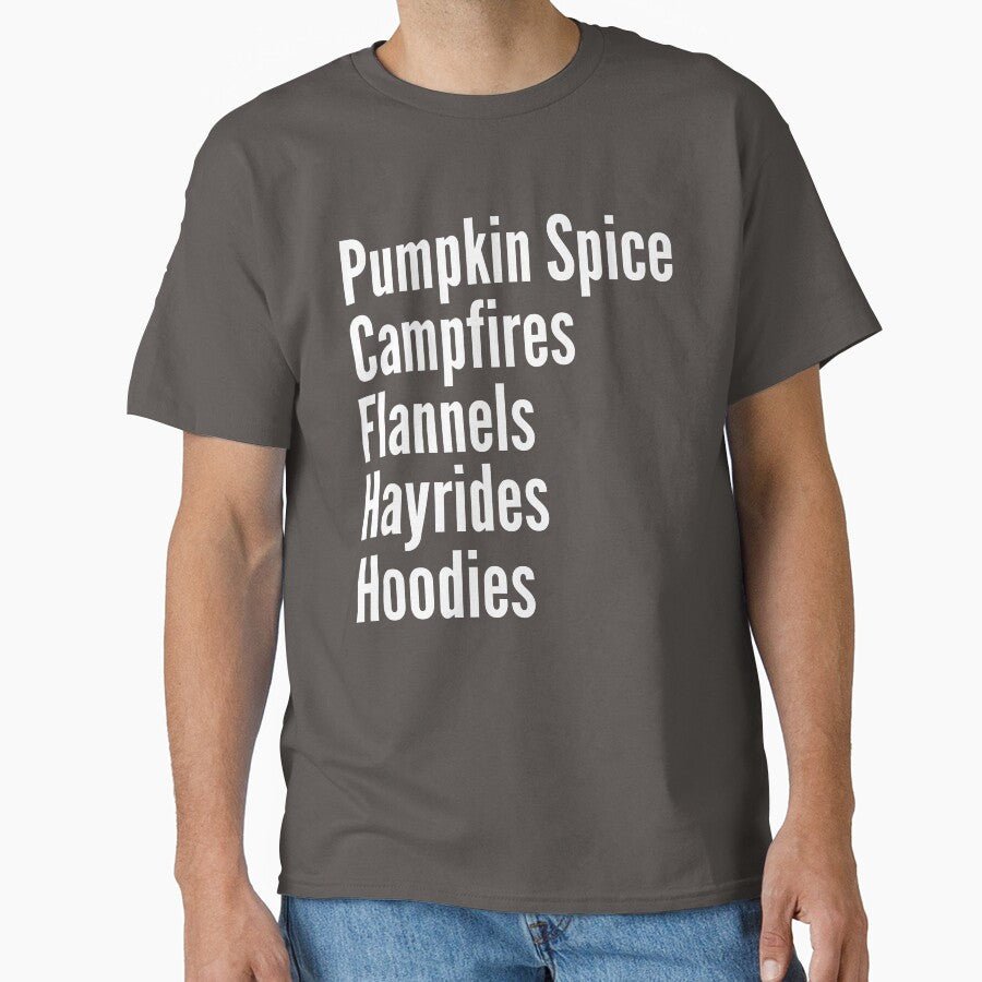 Pumpkin Spice Camp Fires Flannels Hayrides Hoodies by RunThatApparel