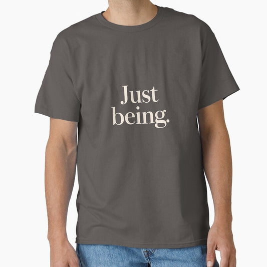 Just Being – Calm Minimal Typography Design by Irene Catchmind