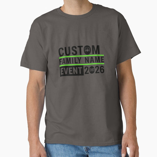 Custom Family Name T-Shirt - Personalized Event 2026 Matching Tee with Logo Icon by mo-carnival