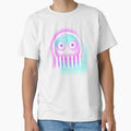 cute skull Jellyfish in neon blue and pink by M-Lorentsson