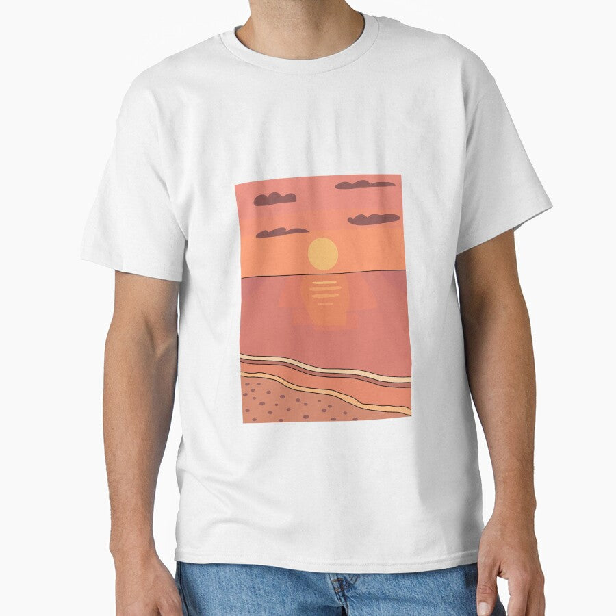 Sunset minimalist landscape. by HasifArtCollection