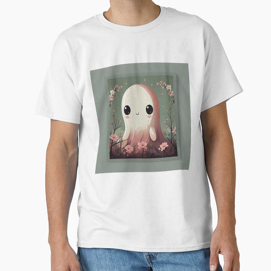 Funny Ghost Kawaii Cute | Ghost Kawaii Cute Humor Print by Joy-boy-op