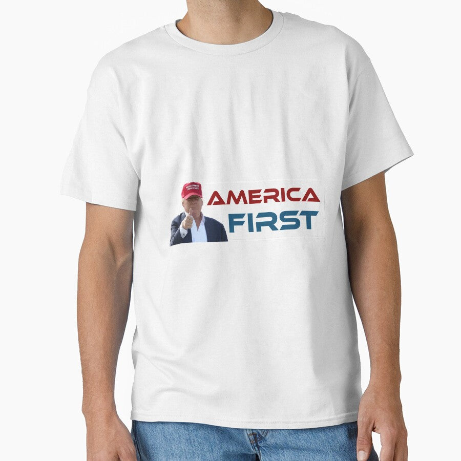 America First | President Donald Trump T-Shirt by AllStarMerch