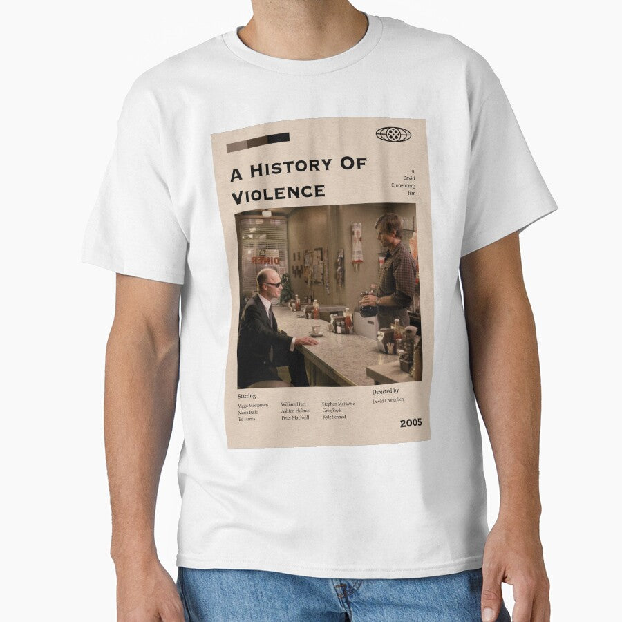History of Violence Vintage Retro Movie Poster by Hasan Can Guler