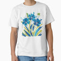 Abstract Blue Blooms “blue flowers” by LittleBlueBuds