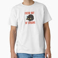 Fresh Out Of Spoons Funny T-Shirt Spoonies Only Knives : Humor Tees Chronic Illness Autoimmune Disorders by ChronicillnessT