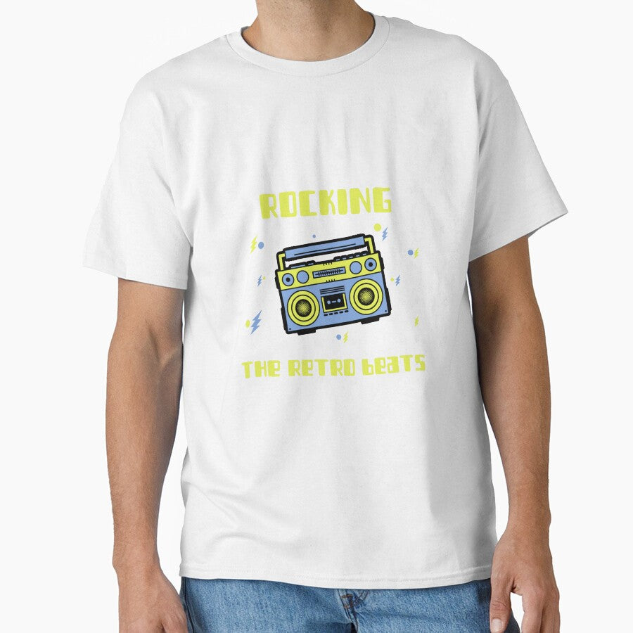 Retro Vintage 80s Music Lover Boombox by Palette Print