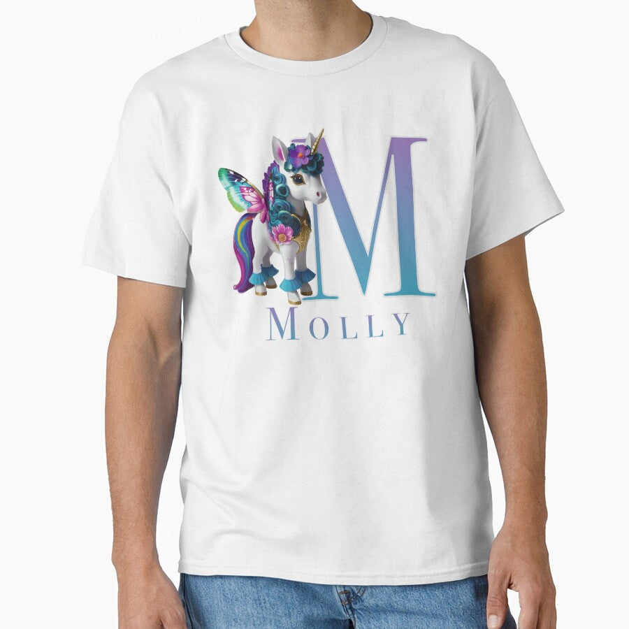Molly name with a cute unicorn by Lubellebubble20