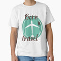 Born to travel custom tshirt and apparel design by EmpiredesignCA