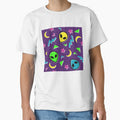 90s Geometric Alien - Purple and Neon by 90sAlien