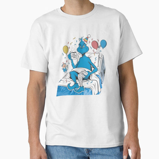 Blue Grinch Knee Surgery Meme Humor Sticker by Elijah Beckham