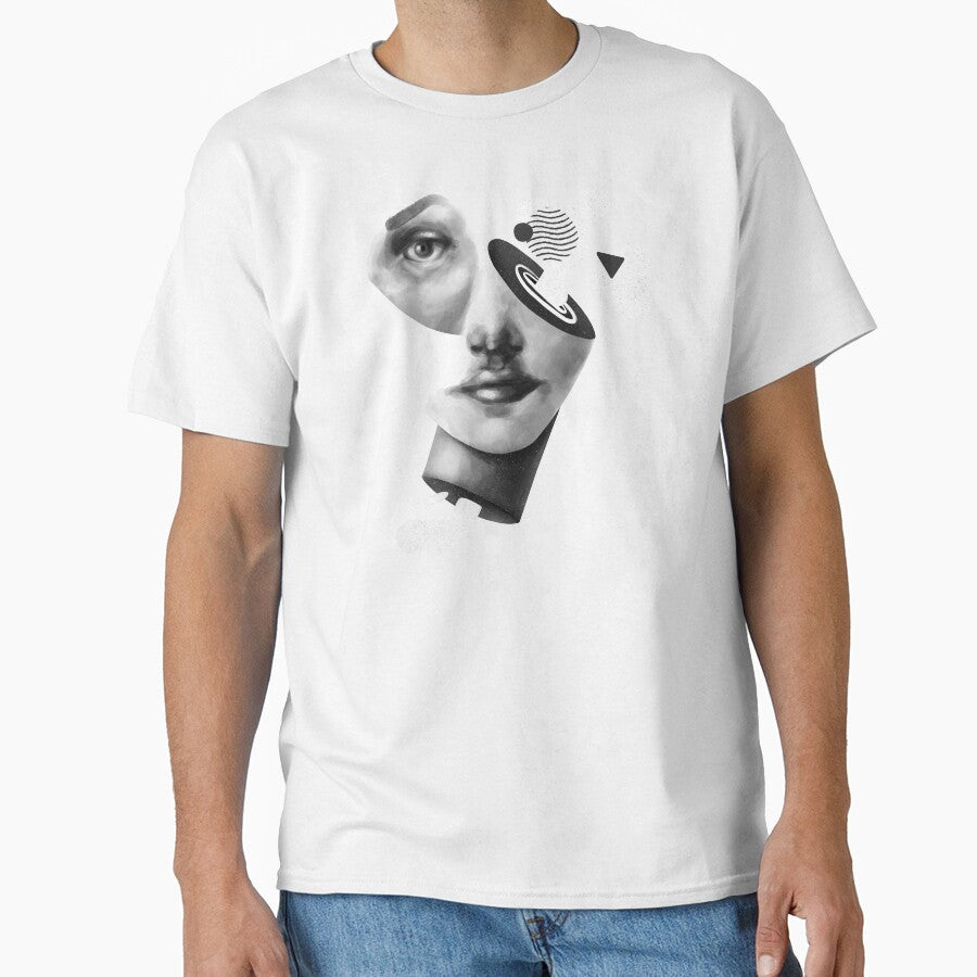 Sureal modernist face illustration by The Plotted Plant