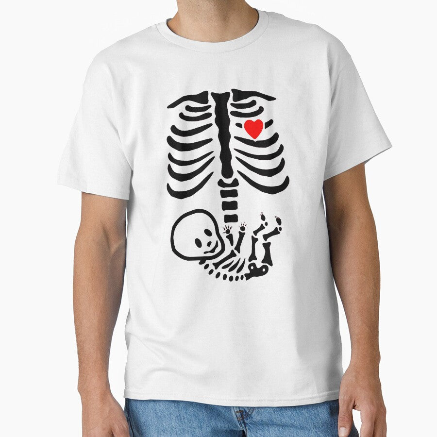 Copy of Copy of Halloween Skeleton Bones Rib Cage_Adult X Ray&Costume Sleeve Print Crew Neck Jumper,Halloween Skeleton by Sophistical